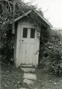 Photograph-B&W, Hill's Dairy, Canterbury Road, Ringwood 1989-Outside Toilet, 6/07/1989