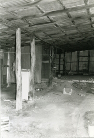 Photograph-B&W, Hill's Dairy, Canterbury Road, Ringwood 1989-Barn interior, 6/07/1989
