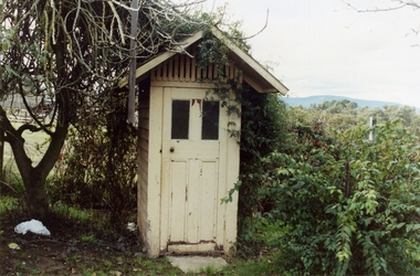 Photograph-Colour, Hill's Dairy, Canterbury Road, Ringwood 1989-Outside Toilet, 6/07/1989