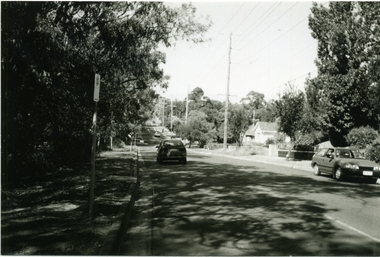 Photograph-B&W, Joan Walker, East Ringwood 2000-Railway Avenue looking East to the junction of Victoria Street, 2000