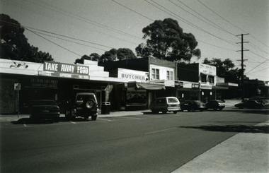 Photograph-B&W, Joan Walker, East Ringwood 2000- Railway Avenue looking West opposite the Railway Station, 2000