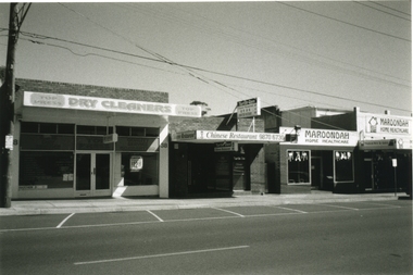 Photograph-B&W, Joan Walker, East Ringwood 2000-Shops in Railway Avenue, 2000