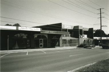 Photograph-B&W, Joan Walker, East Ringwood 2000-Shops in Railway Avenue (Dublin Road end), 2000