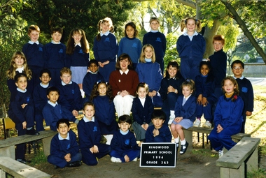 Photograph - Photograph-School, Kuddly Koala School Portraits, Ringwood Primary School 1994 Class Photo Grade 2 and 3, 1994