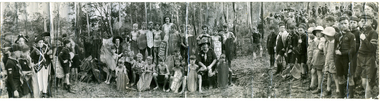 Photograph, Cub Gathering Photograph (Event/Date unknown) and second  image of inscription on reverse