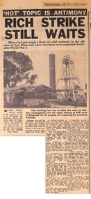 Newspaper - clipping, Eastern Post Gazette, Rich Strike Still Awaits, 4-Feb-70