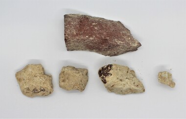 Geological specimen - Rock fragments, Five rock fragments showing reference no.141484198821 - parts of Eastland excavation in November 2014