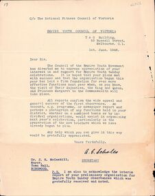 Document, Packet: Ringwood Youth and Youth Club - Annual Reports 1962-3. Correspondence and Clippings 1971-1989, 1962-1963