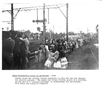 Photograph, Queen Elizabeth's visit to Melbourne 6 March 1954, 6-Mar-54