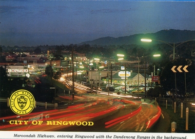 Postcards, Colorscans (Publishing) Pty Ltd, Various postcards of Ringwood in the 1970s, c. 1968