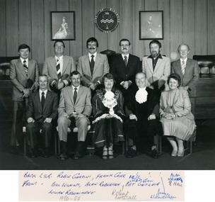 Photograph, Councillors and Mayor, City of Ringwood, Victoria - 1986, 1986