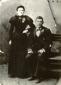 Memorabilia, Lola Tindal Recollections and wedding photo of Susannah and Alfred Tindal