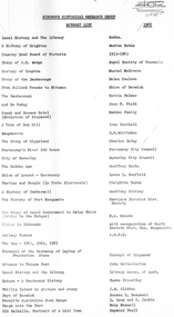 Book List, Ringwood Historical Research Group, Ringwood Historical Research Group - List of Books 1966, 1966