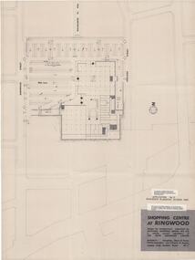 Plan, Myer Emporium Limited, Planning Application by Eastland Shopping Centre Pty Ltd - Ringwood Planning Scheme 1960. 2 Plans, 1960