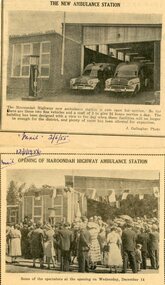 Newspaper, Packet: Ringwood Ambulance: Letters, Cuttings, Photos 1937-1956