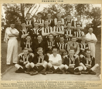 Photograph, Ringwood Football Club 1948 Firsts Premiership team