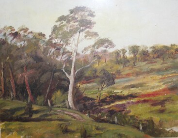 Painting, Winifred Miles, "Creek Bed" - Oil on canvas by Winifred Miles (1884-1944), Undated, later than 1910