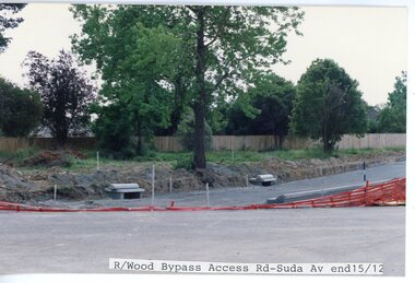 photograph, Eastlink Ringwood Bypass Construction-Ringwood Bypass Access Rd-Suda Av end 15/12/92