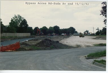 photograph, Eastlink Ringwood Bypass Construction-Bypass Access Rd-Suda Av end 15/12/92