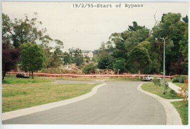 photograph, Eastlink Ringwood Bypass Construction-Start of Bypass 19/2/95