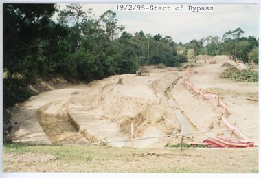 photograph, Eastlink Ringwood Bypass Construction-Start of Bypass 19/2/95