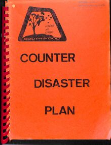 Manual, Southwood Primary School, Ringwood - Counter Disaster Plan Manual (undated - circa - post 1983) (Later version than 11626)