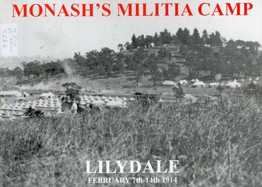 Book, Anthony McAleer, Monash's Militia Camp Lilydale - February 1914, 2014