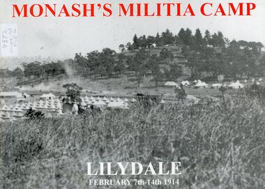 Book, Monash's Militia Camp Lilydale - February 1914, 2014