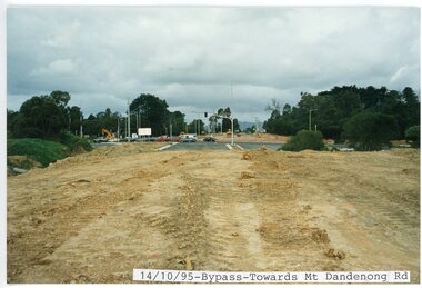 photograph, Eastlink Ringwood Bypass Construction-Bypass-Towards Mt Dandenong Rd 14/10/95