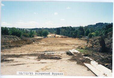 photograph, Eastlink Ringwood Bypass Construction-Ringwood Bypass 10/12/95