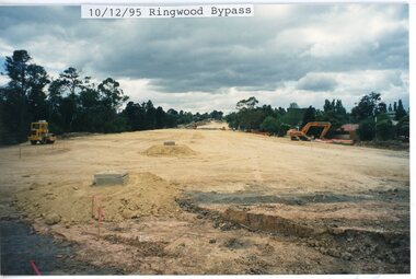 photograph, Eastlink Ringwood Bypass Construction-Ringwood Bypass 10/12/95