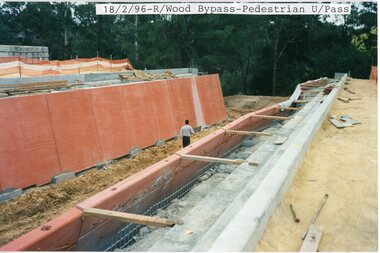 photograph, Eastlink Ringwood Bypass Construction-Ringwood Bypass-Pedestrian Underpass 18/2/96