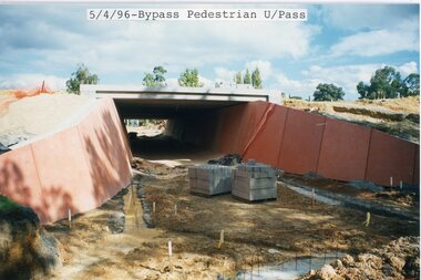photograph, Eastlink Ringwood Bypass Construction-Bypass Pedestrian Underpass 5/4/96