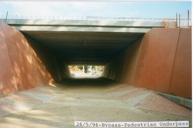 photograph, Eastlink Ringwood Bypass Construction-Bypass Pedestrian Underpass 26/5/96