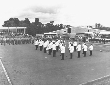 Photograph, Official opening of the Karralyka Centre, Mines Road, Ringwood on 19/4/1980 - Parade Ground, 19-Apr-80
