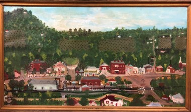 Painting, Olive Vass, "Ringwood Scene 1920" - oil on canvas by Olive Vass, 1920