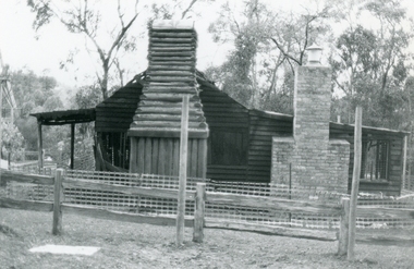 Photograph, Miner’s Hut, Ringwood Lake, after fire 20th September 1991