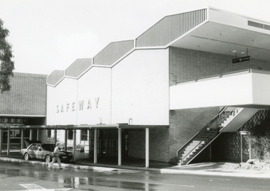 Photograph, Safeways (later Woolworths), rear of Eastland, Ringwood on 12 September 1988