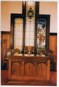 2 Coloured photographs, Scots Church Ringwood -1956
