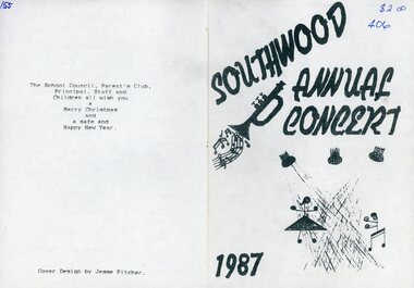 Booklet, Southwood Primary School (Ringwood) 1987 Annual Concert Program booklet