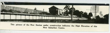 Photograph, Heathmont Railway Station - building stage