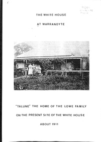 Book, The White House At Warrandyte, 1988