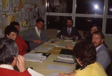 Slide Images, Southwood Primary School (Ringwood) - images from slide show created 1986 - Staff Room