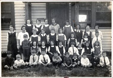 Photograph - Black and White, G. E. Hains, Winnington Grammar School, Ringwood, Class Photo, c1930's