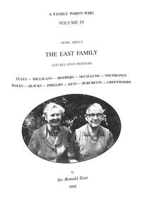 Book, More About The East Family, 1988