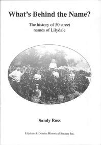 Book, Sandy Ross, What's Behind the Name?, 2005
