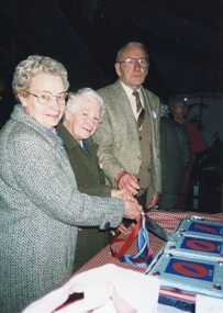 Photograph, Ringwood SS Centenary with Keith Falconer, Vera Wigley, Mrs Goodwin, August 1989, 1989
