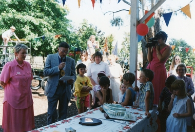 Photograph, 30th anniversary of the opening of Norwood Pre-School on 12th November, 1958, Notlen Street, Robin Gardini, 1988