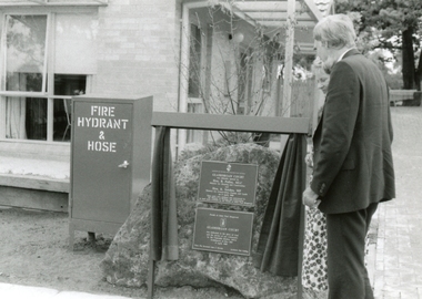 Photograph, Glamorgan Court 8th April 1989, Opening ceremony with Hon. Barry Pullin, 1989