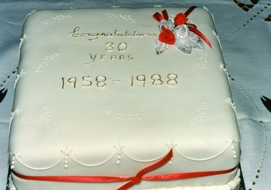 Photograph, The 30th Ringwood Historical Research Group birthday cake on 20th August 1988, 1988